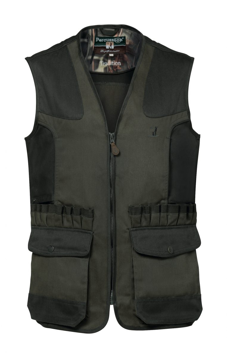 Percussion Tradition Vest With Cartridge Belt - Khaki/Noir - Edinburgh ...