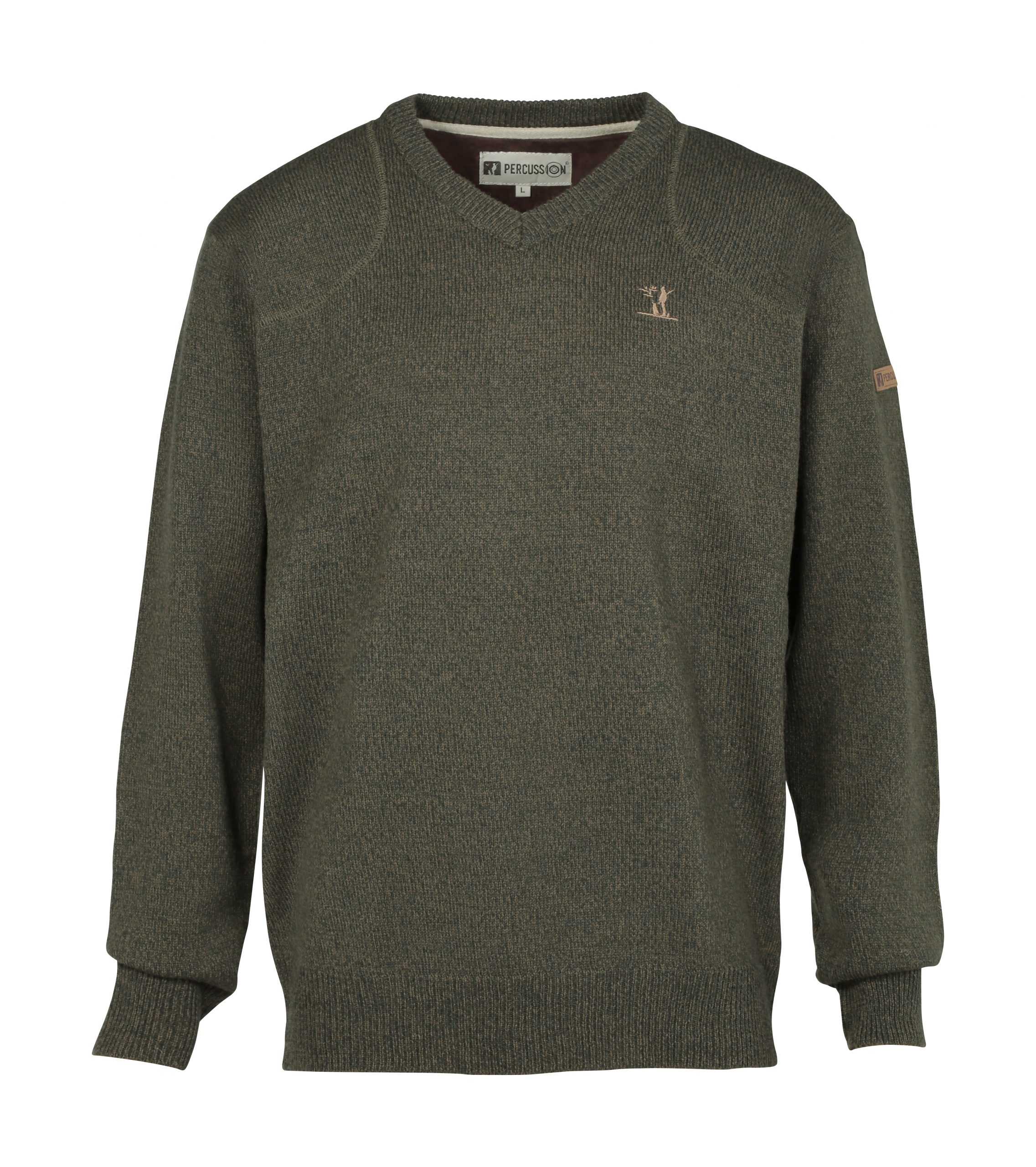 Percussion V-Neck Sweatshirt Olive