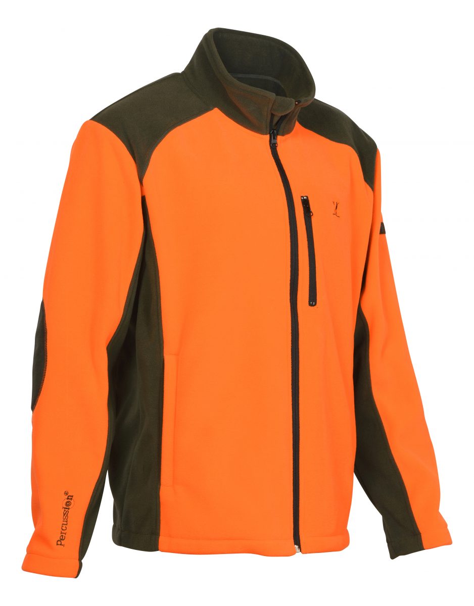 Percussion Full Zip Fleece - Orange - Edinburgh Outdoor Wear