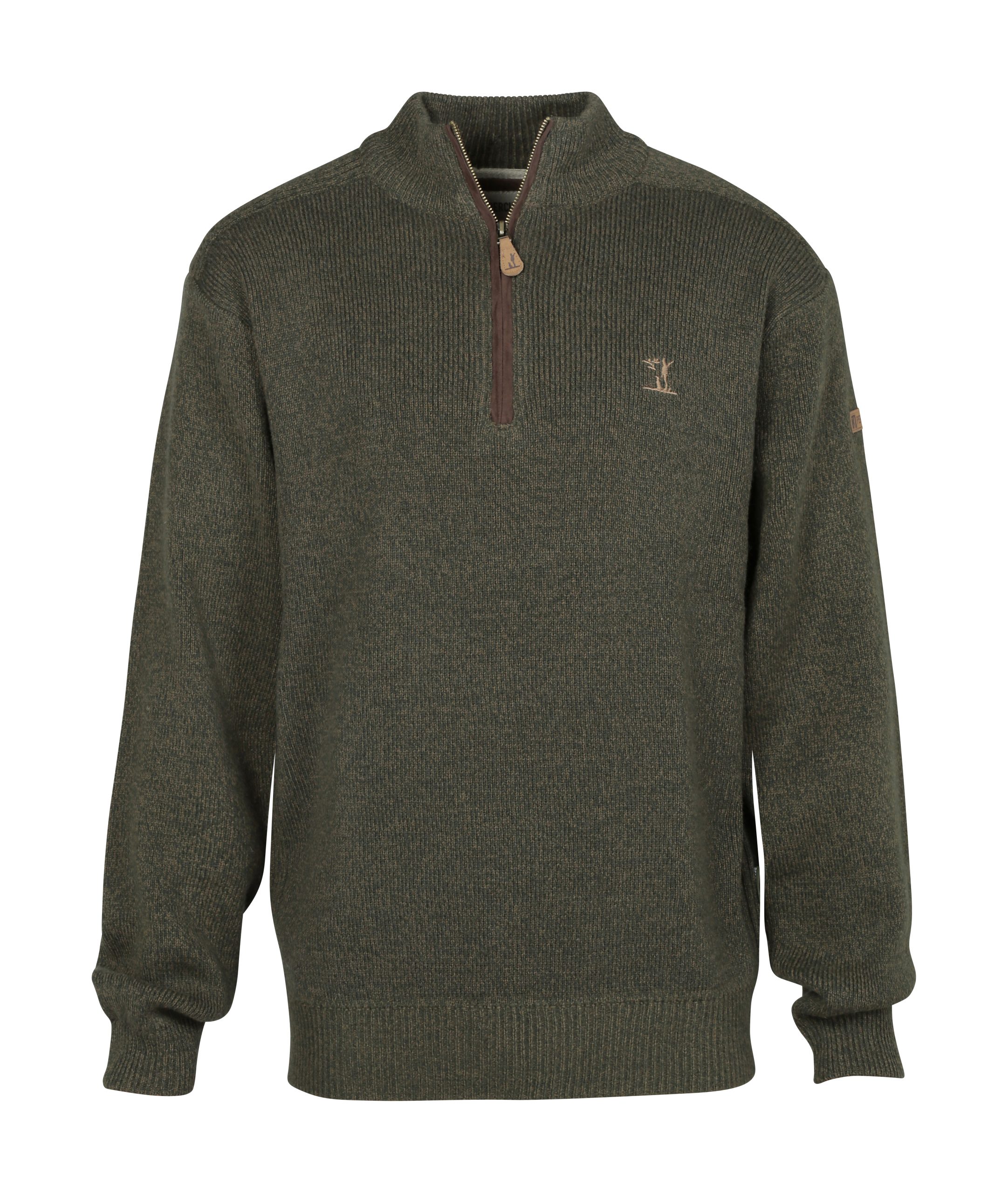 Percussion Zipped Sweatshirt Olive