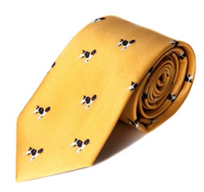 Carabou Country Tie - Yellow Spaniel