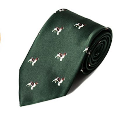 Carabou Country Tie - Olive Spaniel