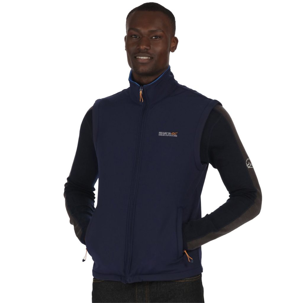 Regatta Men's Bradwell Softshell Body Warmer Navy Edinburgh Outdoor