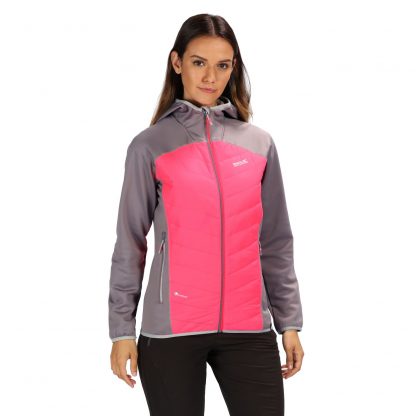 Regatta Anderson Softshell Jacket Grey & Pink - Outdoor Clothing
