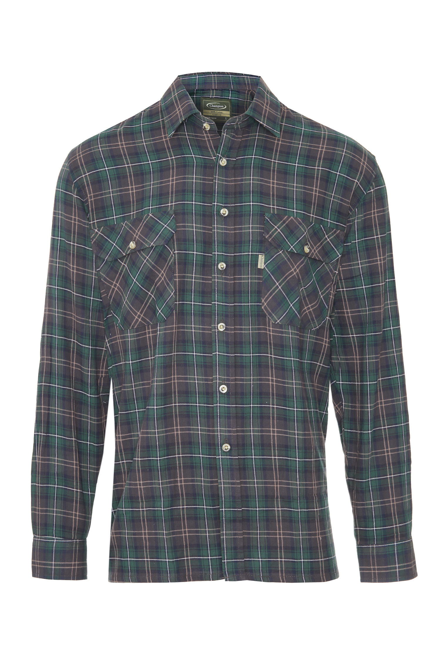 Champion Kibeggan Men's Long Sleeve Shirt - Green - Edinburgh