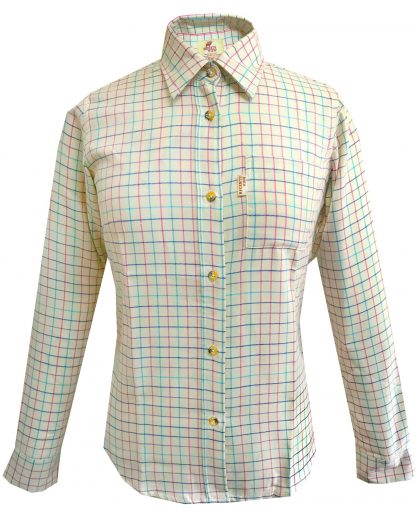 Regents View ladies Checked Long Sleeved Shirt