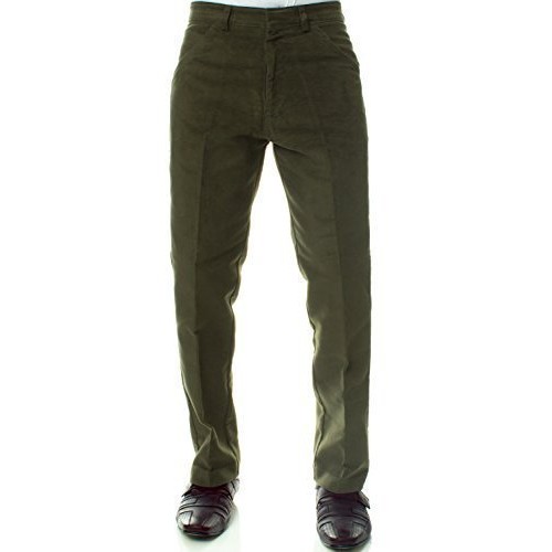 Carabou Men's Moleskin Trousers - Olive - Edinburgh Outdoor Wear
