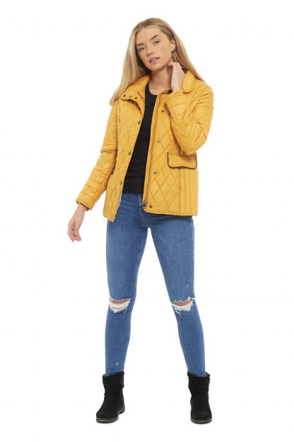 Arctic Storm Greenwich Quilted Jacket - Mustard