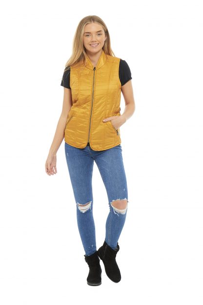 Arctic Storm Ladies Queen Padded Gilet Mustard