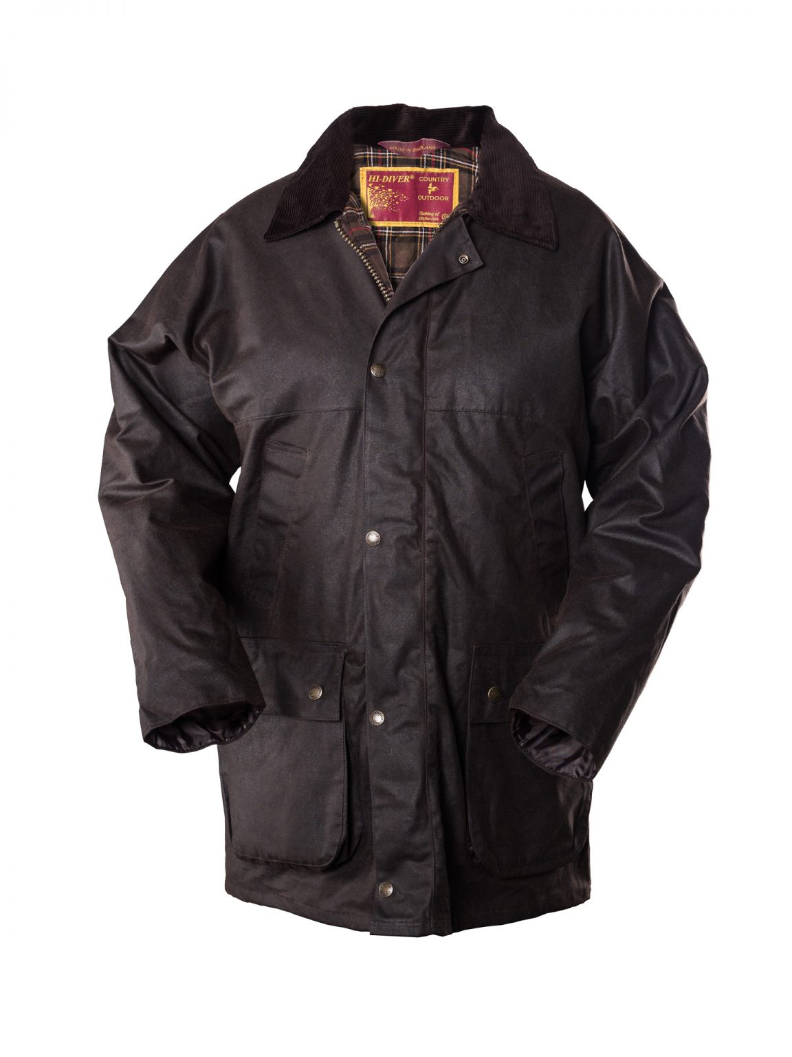 EdinburghOutdoorWear Mens Wax Jacket Brown - Edinburgh Outdoor Wear