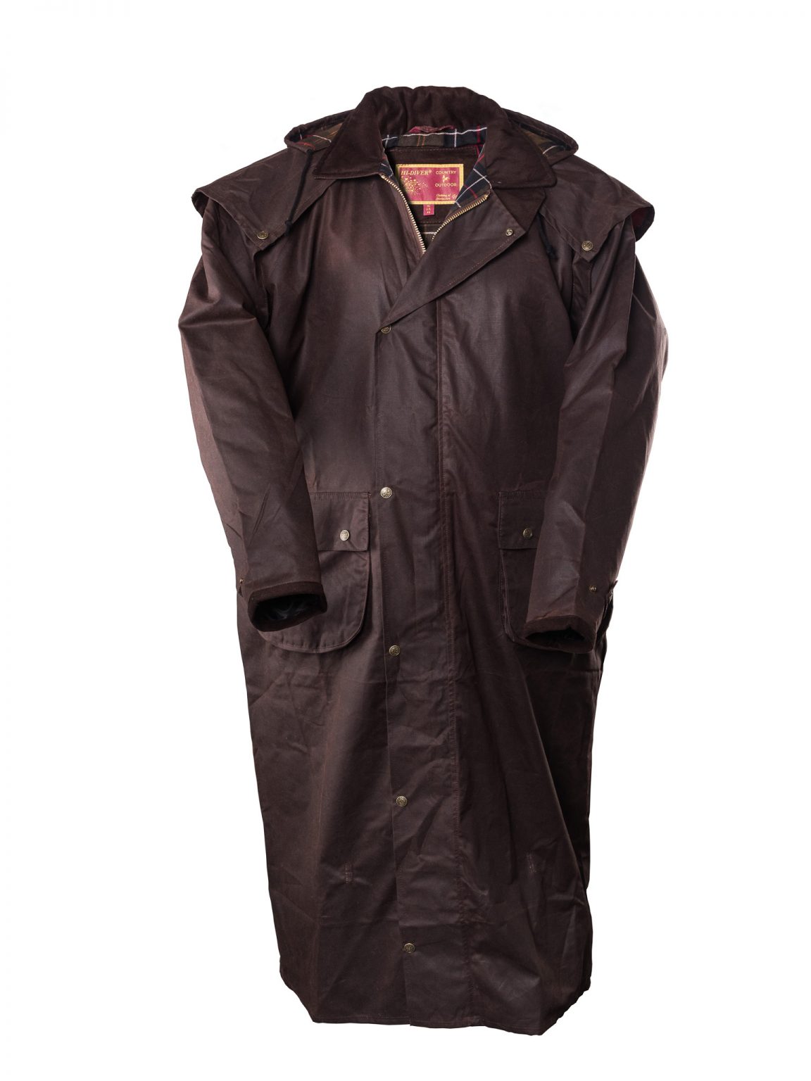 EdinburghOutdoorWear Mens Wax Jacket Olive - Edinburgh Outdoor Wear
