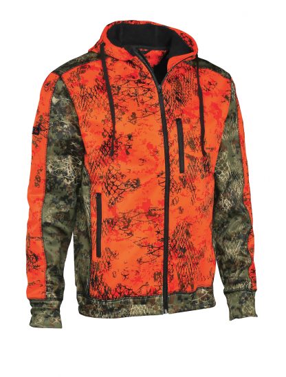 Verney-Carron Wolf Zipped Jacket in Orange Camo