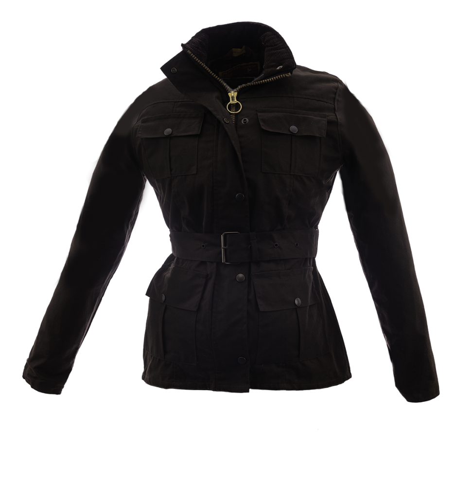 Hi-Diver Ladies Belted Wax Jacket Brown - Edinburgh Outdoor Wear