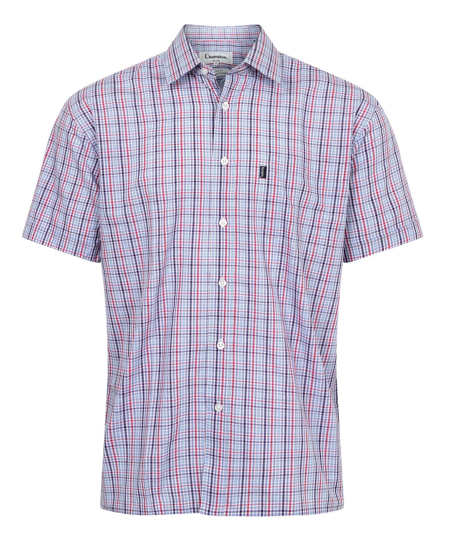 Champion Men's Poole Short Sleeve Shirt - Red - Edinburgh Outdoor Wear