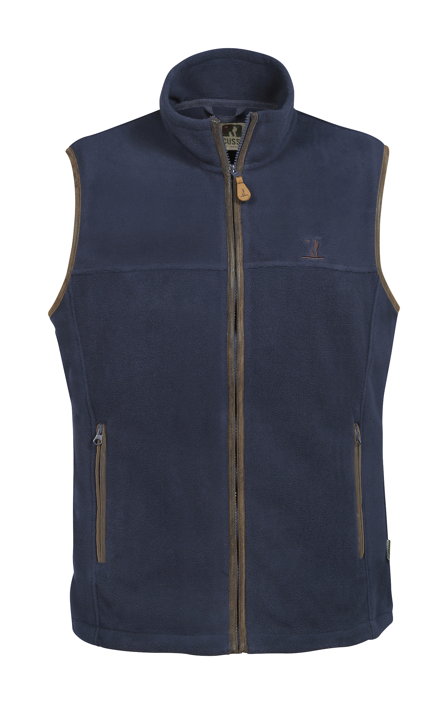 Percussion Scotland Fleece Gilet in Navy