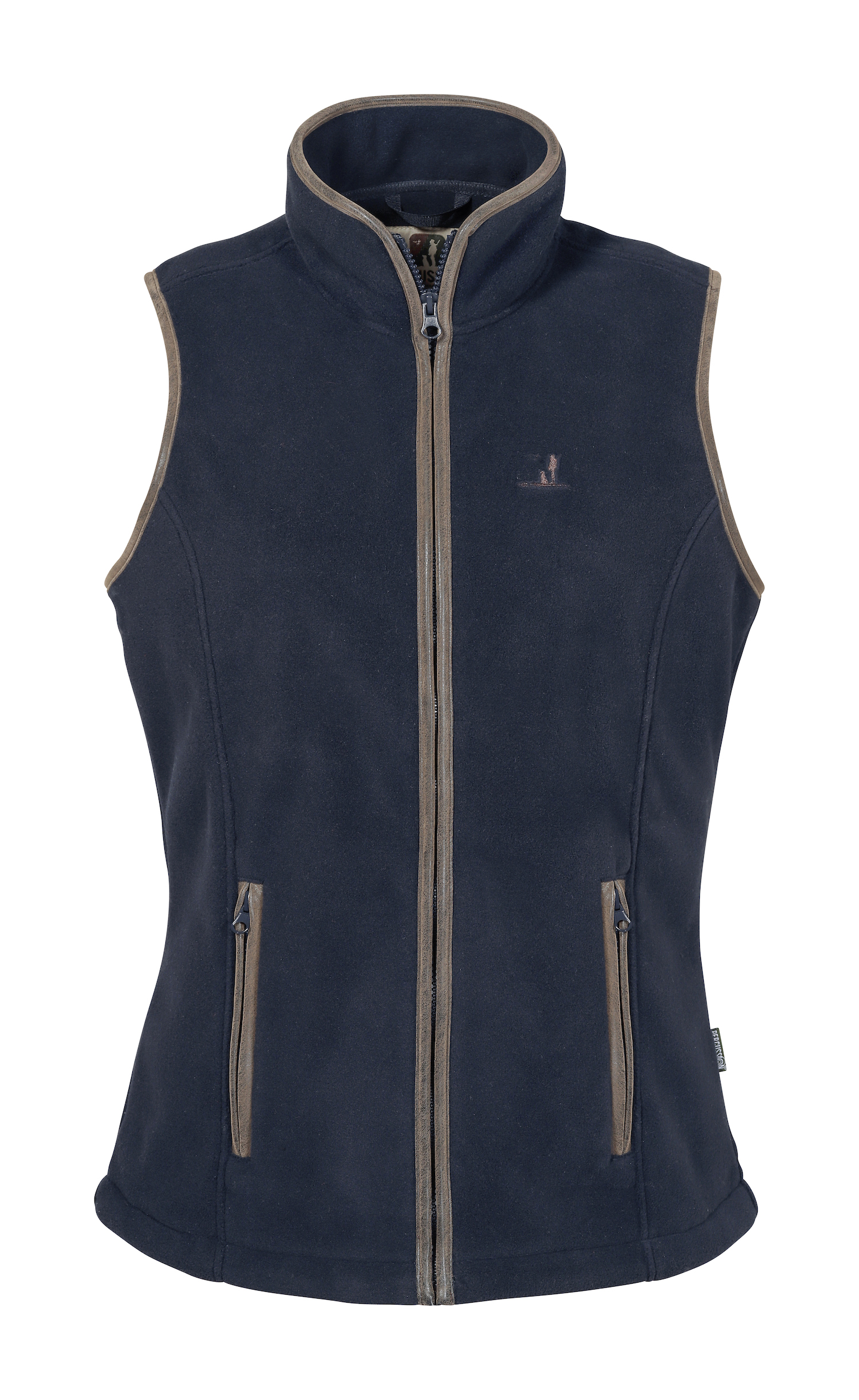 Percussion Ladies Scotland Fleece Gilet in Navy