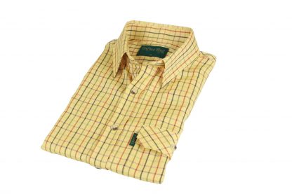 Oxford Blue Darwen Shirt - Mustard