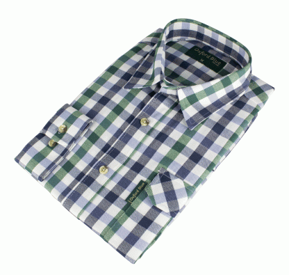 Oxford Blue County Shirt - Green