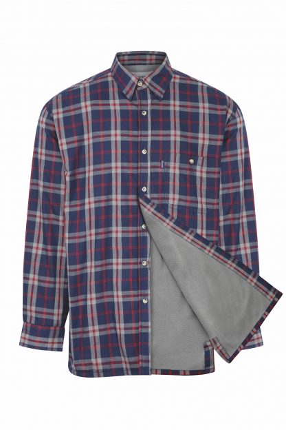 Champion Stroud Fleece Lined Shirt Blue