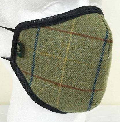 Country Tweed Face Mask - Oxford Blue