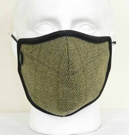 Country Tweed Face Mask - Oxford Blue