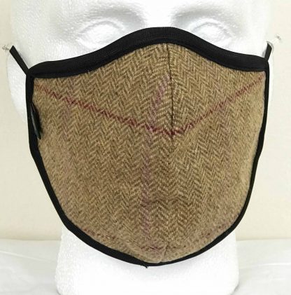 Country Tweed Face Mask - Oxford Blue
