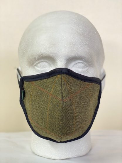 Country Tweed Face Mask - Oxford Blue