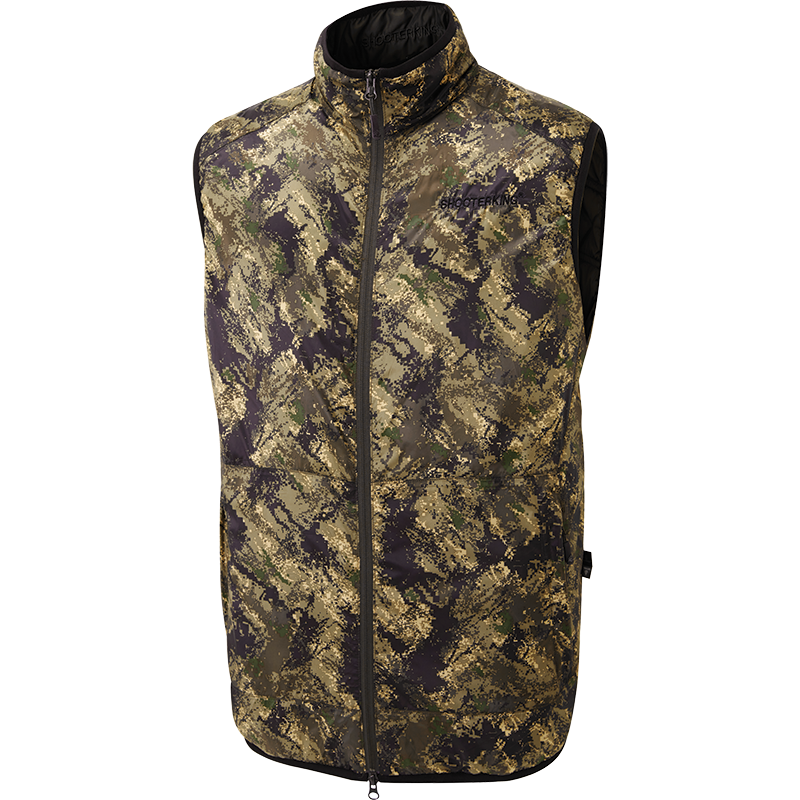 ShooterKing Men's Reversible Huntflex Gilet - Brown Olive/Forest Mist ...