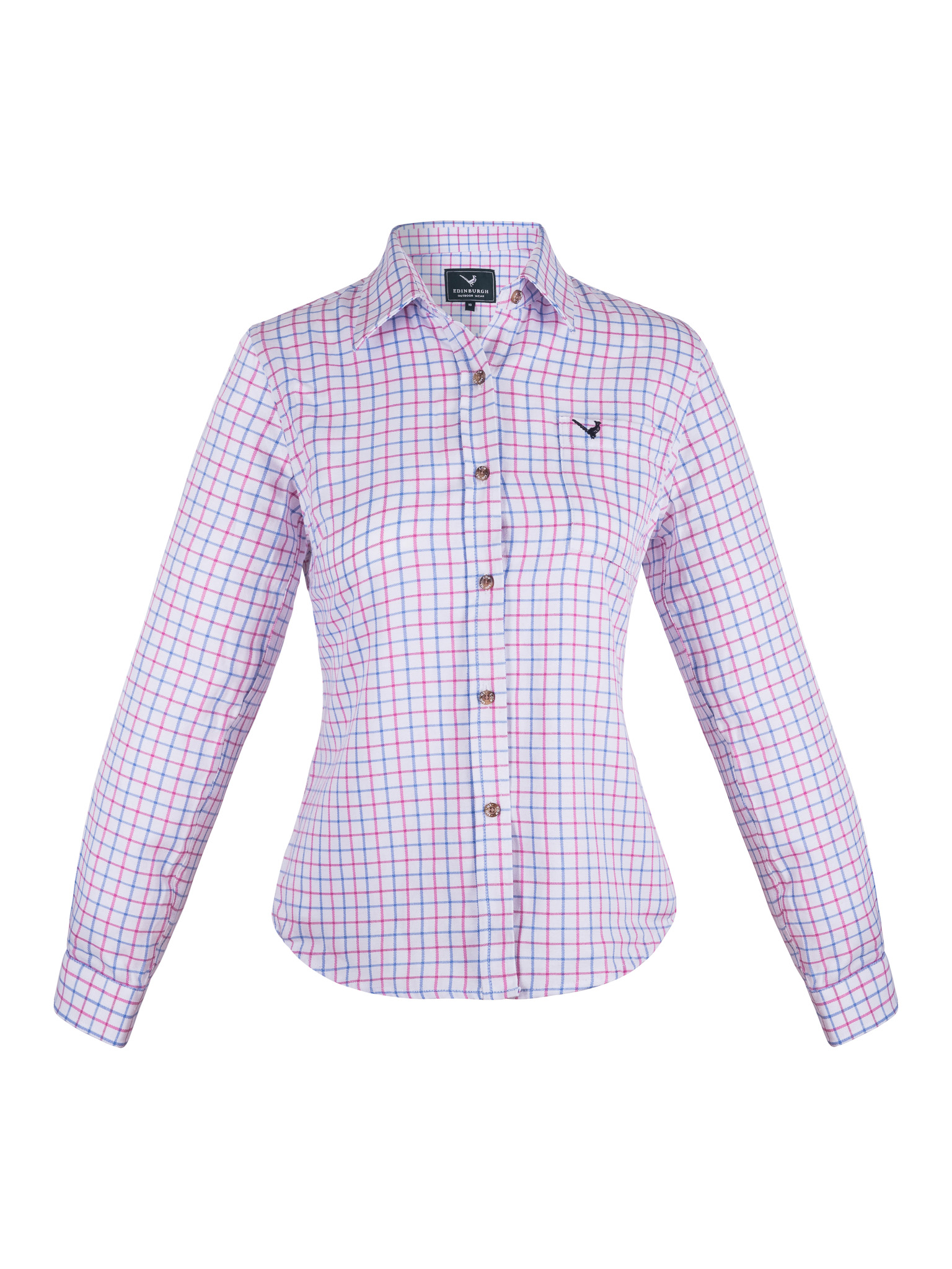 Edinburgh Outdoor Wear Women's Skye Shirt - Blue/Pink - Edinburgh ...