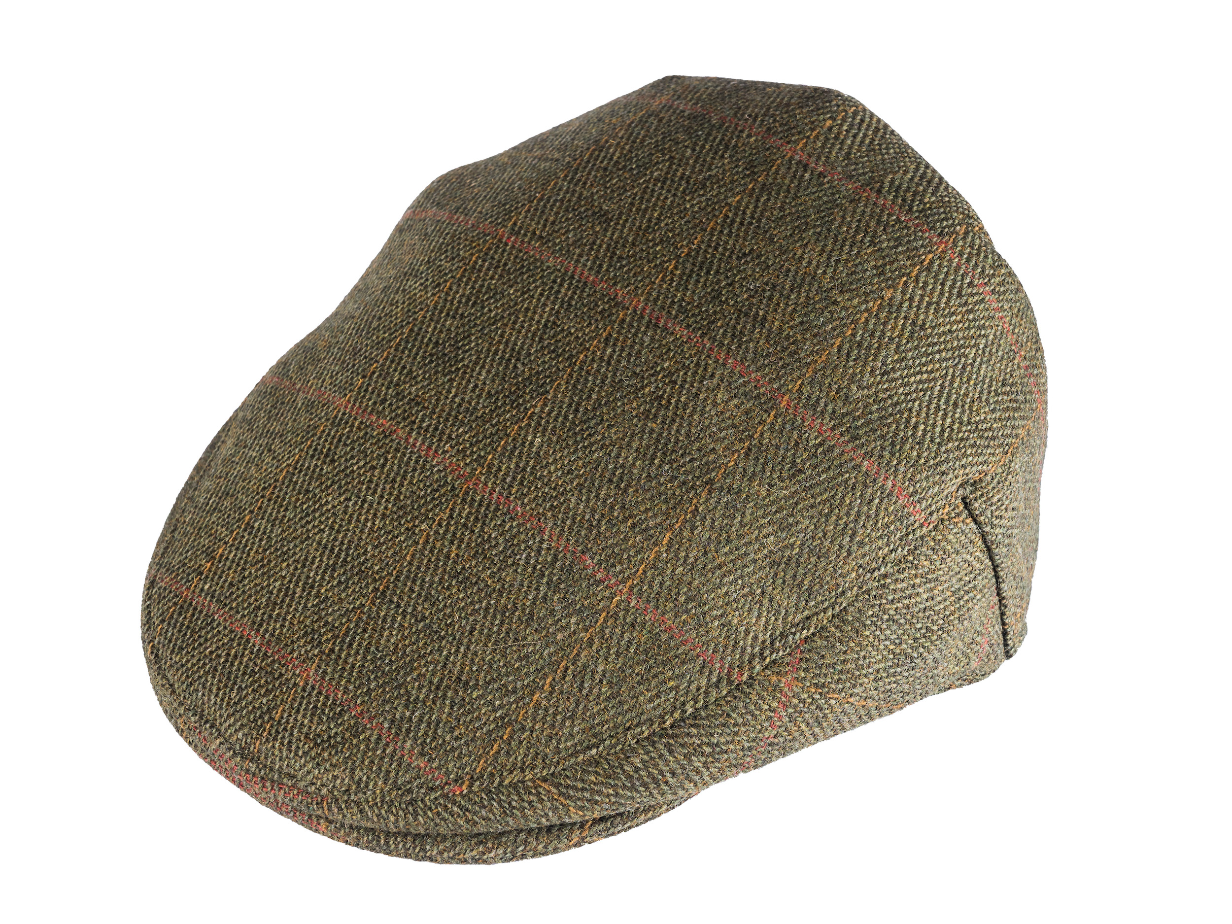 Edinburgh Outdoor Wear Derby Tweed Flat Cap Olive Edinburgh Outdoor Wear