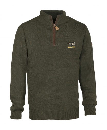 Percussion zippped sweatshirt with boar logo