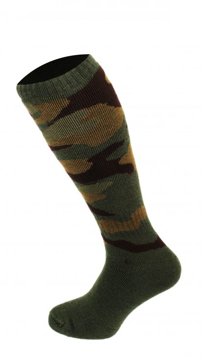 Oxford Blue Mens Knee High Camo Socks Khaki Green