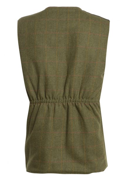 Bronte Derby Tweed Gilet Olive