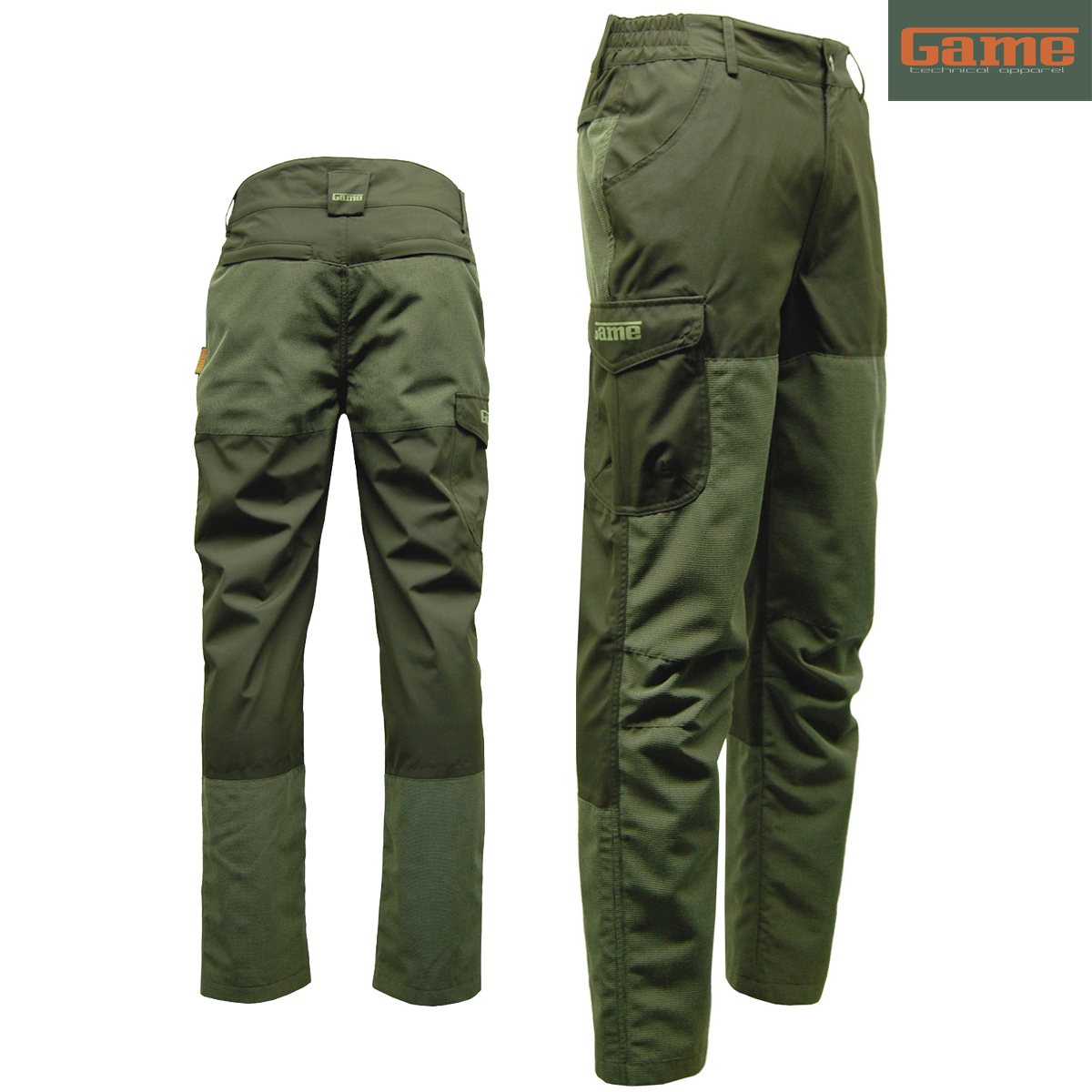 GAME Men's Excel Ripstop Trousers - Olive - Edinburgh Outdoor Wear