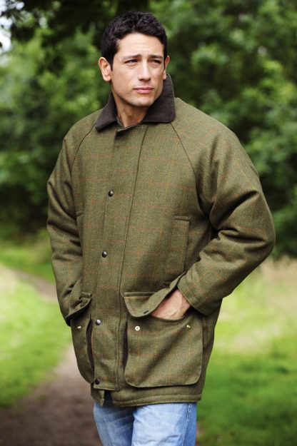 Bronte Derby Tweed Jacket Olive