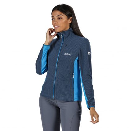 Regatta Ladies Full Zip Fleece Dark Denim Blue - Outdoor Clothing