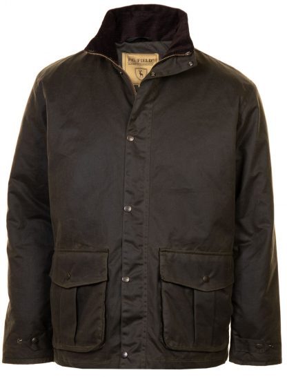 PG Field Mens Wax Jacket - Olive - Edinburgh Outdoor Wear