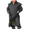 Game Men's Full Length Wax Stockman Coat - Black