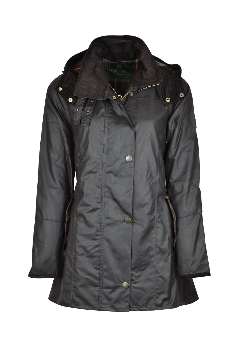 Oxford Blue Women's Olivia Wax Jacket - Brown - Edinburgh Outdoor Wear