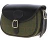 Ashwood Leather Maddox Leather Cartridge Bag - Tweed