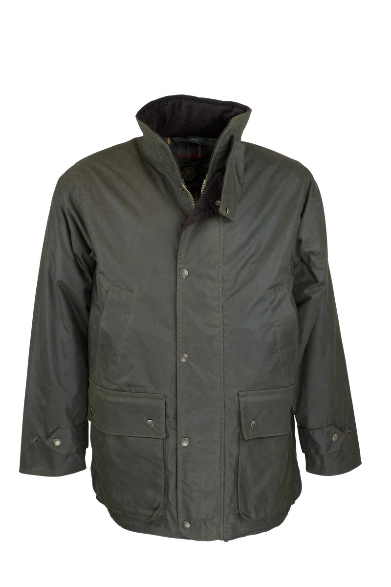 Oxford Blue Kingsbridge Wax Jacket - Green - Edinburgh Outdoor Wear