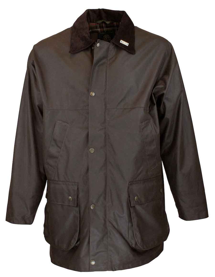 Oxford Blue Countryman Wax Jacket - Brown - Edinburgh Outdoor Wear