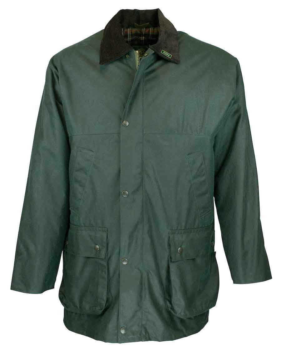 Oxford Blue Countryman Wax Jacket - Olive - Edinburgh Outdoor Wear