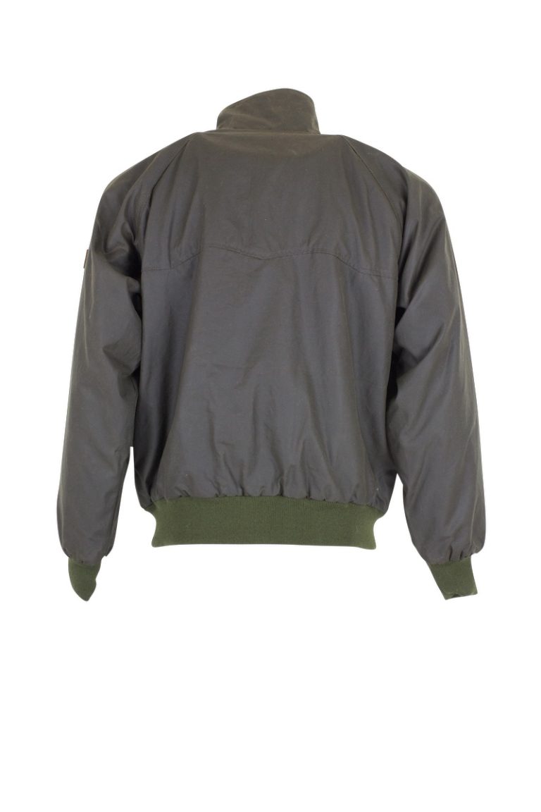 Oxford Blue Harrington Wax Jacket Olive Edinburgh Outdoor Wear