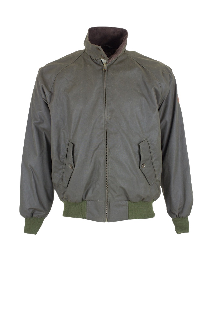 Oxford Blue Harrington Wax Jacket - Olive - Edinburgh Outdoor Wear