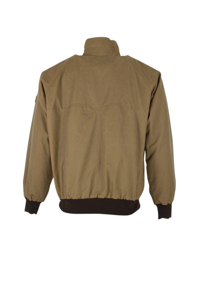 Oxford Blue Harrington Wax Jacket Sand Edinburgh Outdoor Wear