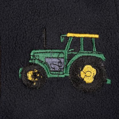 Regents View Kids Tractor Fleece Jacket - Navy