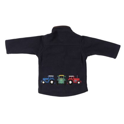 Regents View Kids Tractor Fleece Jacket - Navy