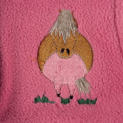 Regents View Kids Horse Fleece Jacket - Pink