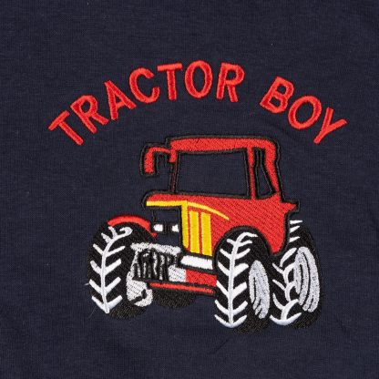 Regents View Kids Tractor Boy Hoodie - Red